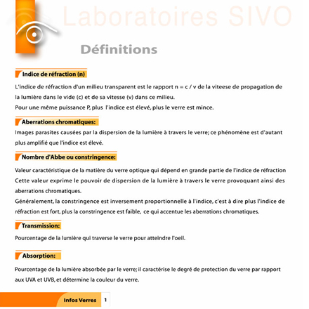 Infos verres 2